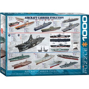Eurographics (6000-0129) - "Aircraft Carrier Evolution" - 1000 brikker puslespil
