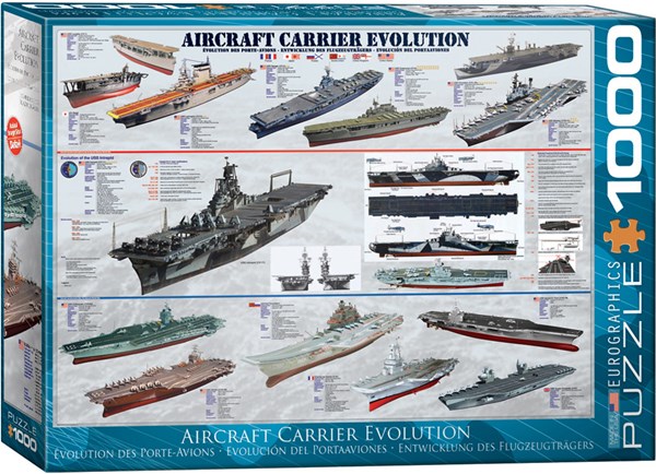Eurographics (6000-0129) - "Aircraft Carrier Evolution" - 1000 brikker puslespil