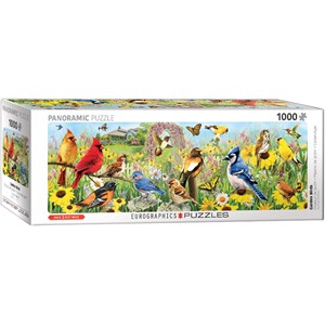 Eurographics (6010-5338) - Greg Giordano: "Oiseaux de Jardin" - 1000 brikker puslespil