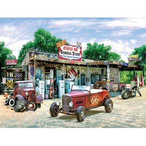 SunsOut (37179) - Greg Giordano: "Route 66 General Store" - 300 brikker puslespil