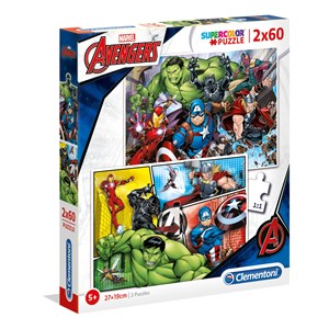 Clementoni (21605) - "Marvel Avengers" - 60 brikker puslespil