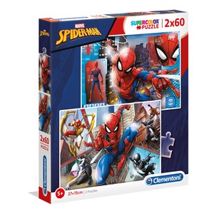 Clementoni (21608) - "Marvel Spider-Man" - 60 brikker puslespil