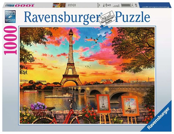 Ravensburger (15168) - "The banks of the Seine" - 1000 brikker puslespil