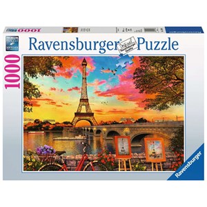 Ravensburger (15168) - "The banks of the Seine" - 1000 brikker puslespil