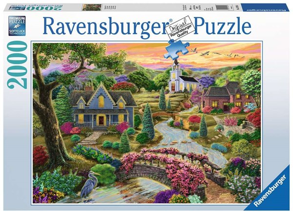 Ravensburger (16703) - "Enchanted Valley" - 2000 brikker puslespil