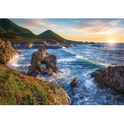 Ravensburger (15287) - "Big Sur Sunset" - 1000 brikker puslespil