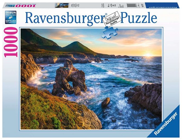 Ravensburger (15287) - "Big Sur Sunset" - 1000 brikker puslespil