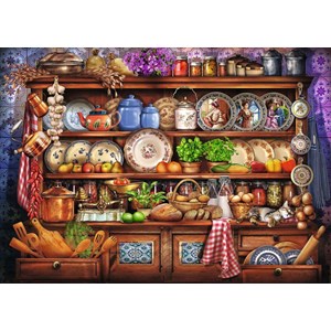 Ravensburger (19848) - "Mum's Kitchen Dresser" - 1000 brikker puslespil
