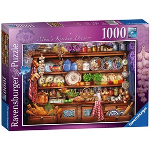 Ravensburger (19848) - "Mum's Kitchen Dresser" - 1000 brikker puslespil