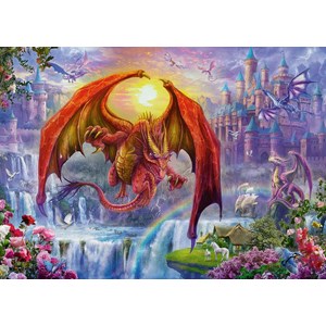 Ravensburger (15269) - "Dragon Kingdom" - 1000 brikker puslespil