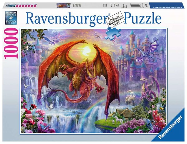 Ravensburger (15269) - "Dragon Kingdom" - 1000 brikker puslespil