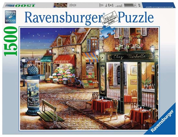 Ravensburger (16244) - "Paris's Secret Corner" - 1500 brikker puslespil