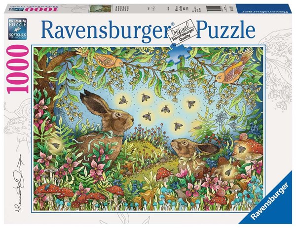 Ravensburger (15172) - "Nocturnal Forest Magic" - 1000 brikker puslespil