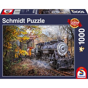 Schmidt Spiele (58377) - "Railway Fascination" - 1000 brikker puslespil