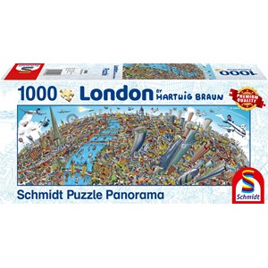 Schmidt Spiele (59596) - Hartwig Braun: "London Cityscape" - 1000 brikker puslespil