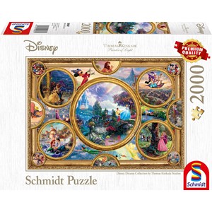 Schmidt Spiele (59607) - Thomas Kinkade: "Disney Dreams Collection" - 2000 brikker puslespil