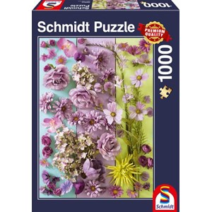 Schmidt Spiele (58944) - "Violet Blossom" - 1000 brikker puslespil