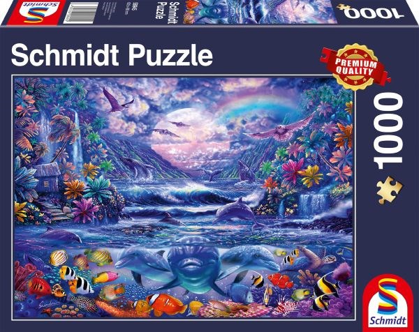 Schmidt Spiele (58945) - "Moonlight Oasis" - 1000 brikker puslespil