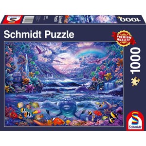 Schmidt Spiele (58945) - "Moonlight Oasis" - 1000 brikker puslespil