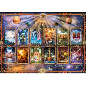 Schmidt Spiele (58347) - "Signs of the Zodiac" - 1000 brikker puslespil