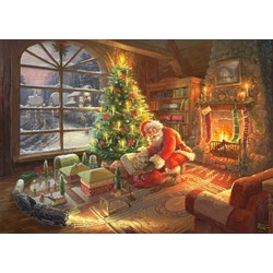 Schmidt Spiele (59495) - Thomas Kinkade: "Santa's Special Delivery" - 1000 brikker puslespil