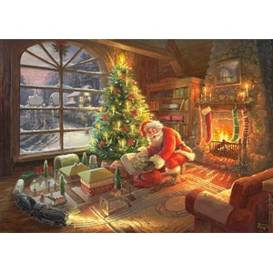Schmidt Spiele (59495) - Thomas Kinkade: "Santa's Special Delivery" - 1000 brikker puslespil