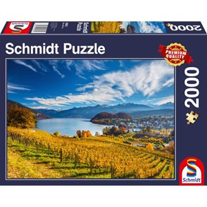 Schmidt Spiele (58953) - "Vineyards" - 2000 brikker puslespil