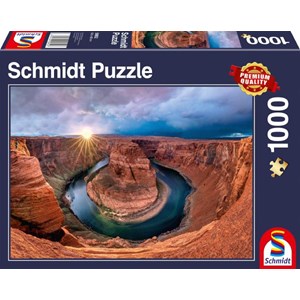 Schmidt Spiele (58952) - "Glen Canyon, Horseshoe Bend" - 1000 brikker puslespil