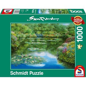 Schmidt Spiele (59657) - Sam Park: "Water Lily Pond" - 1000 brikker puslespil