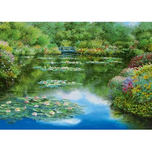 Schmidt Spiele (59657) - Sam Park: "Water Lily Pond" - 1000 brikker puslespil