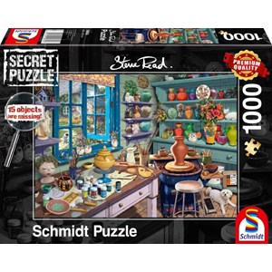 Schmidt Spiele (59656) - Steve Read: "Artist Studio" - 1000 brikker puslespil