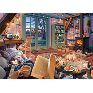 Schmidt Spiele (59655) - Steve Read: "At the holiday home" - 1000 brikker puslespil