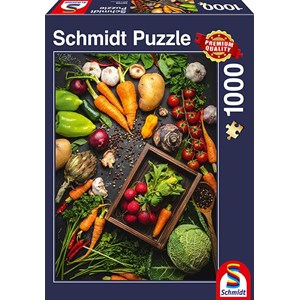 Schmidt Spiele (58398) - "Superfood" - 1000 brikker puslespil