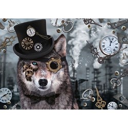 Schmidt Spiele (59647) - Markus Binz: "Steampunk Wolf" - 1000 brikker puslespil