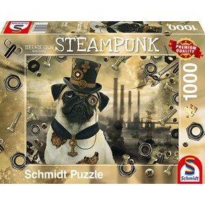 Schmidt Spiele (59645) - Markus Binz: "Steampunk Dog" - 1000 brikker puslespil
