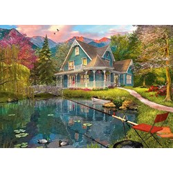 Schmidt Spiele (59619) - Dominic Davison: "Lakeside Retirement Home" - 1000 brikker puslespil