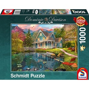 Schmidt Spiele (59619) - Dominic Davison: "Lakeside Retirement Home" - 1000 brikker puslespil