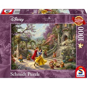 Schmidt Spiele (59625) - Thomas Kinkade: "Dance med prinsen" - 1000 brikker puslespil