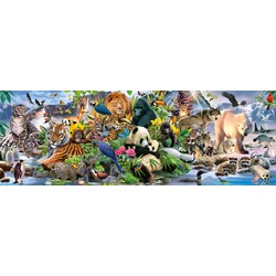 Schmidt Spiele (58384) - "Colorful Animal Kingdom" - 1000 brikker puslespil