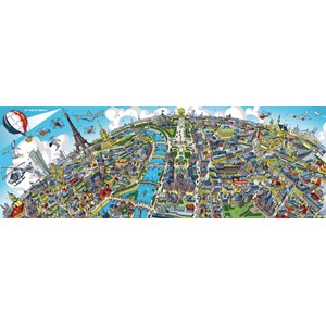 Schmidt Spiele (59597) - Hartwig Braun: "Paris Cityscape" - 1000 brikker puslespil