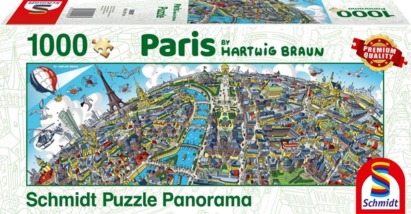 Schmidt Spiele (59597) - Hartwig Braun: "Paris Cityscape" - 1000 brikker puslespil