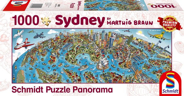 Schmidt Spiele (59595) - Hartwig Braun: "Sidney Cityscape" - 1000 brikker puslespil