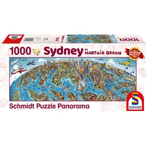 Schmidt Spiele (59595) - Hartwig Braun: "Sidney Cityscape" - 1000 brikker puslespil