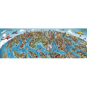 Schmidt Spiele (59595) - Hartwig Braun: "Sidney Cityscape" - 1000 brikker puslespil