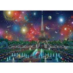 Schmidt Spiele (59651) - Alexander Chen: "Fireworks at the Eiffel Tower" - 1000 brikker puslespil