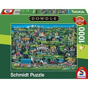 Schmidt Spiele (59640) - Eric Dowdle: "Midway" - 1000 brikker puslespil