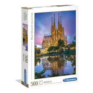Clementoni (35062) - "La Sagrada Familia, Barcelona, Spain" - 500 brikker puslespil