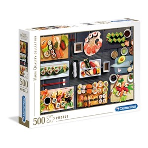 Clementoni (35064) - "Sushi" - 500 brikker puslespil