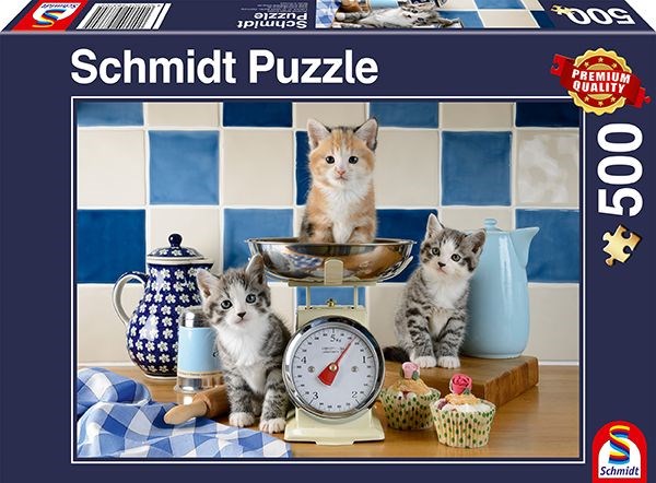 Schmidt Spiele (58370) - "Cats in the Kitchen" - 500 brikker puslespil