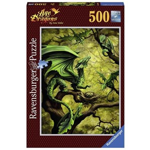 Ravensburger (14789) - Ann Stookey: "Forest Dragon" - 500 brikker puslespil